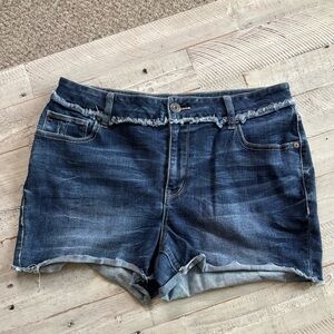 Maurices Dark Blue Jean Shorts